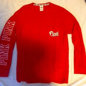 Red Victoria Secret PINK Long Sleeve